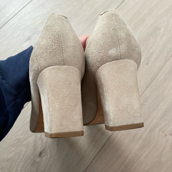 Marc Fisher Zala pump in natural taupe suede 6 - Picture 4 of 4